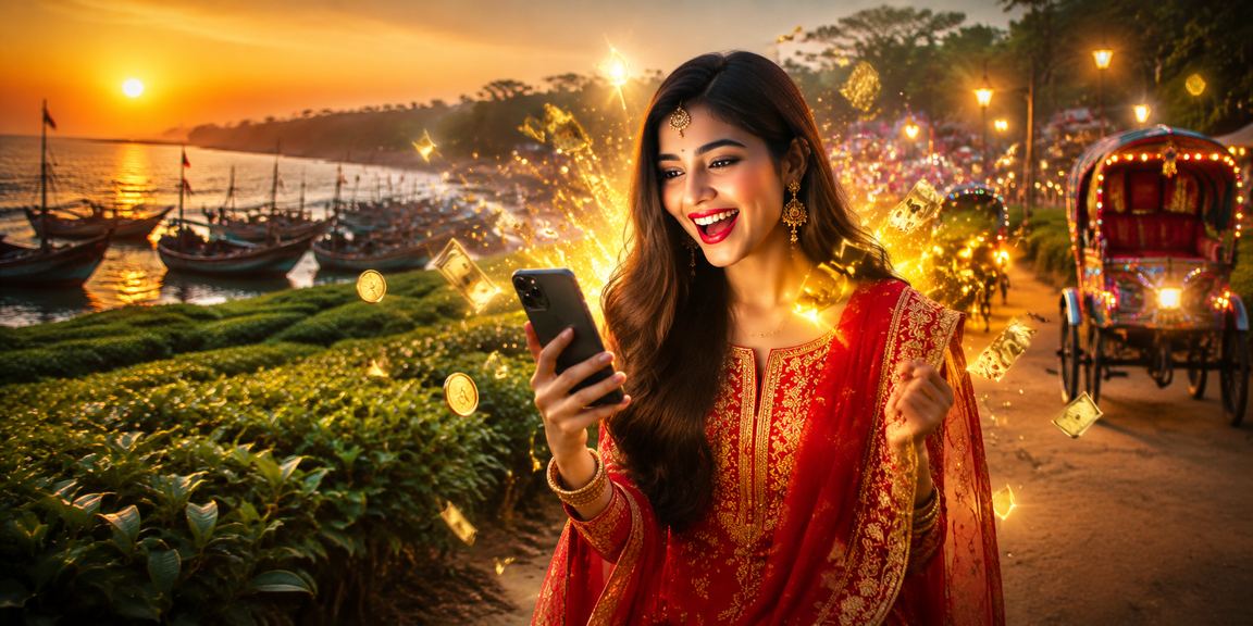ঢাকা মোবাইল ক্যাসিনো ইদ উৎসবের দৃশ্য, মানুষ আনন্দ করছে, মোবাইল খেলছে